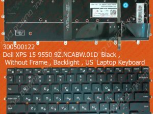 Dell XPS 15 9550 9Z.NCABW.01D Black , Without Frame , Backlight , US Laptop Keyboard מקלדת לדל בעברית למחשב נייד דל עברית