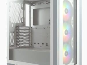 מארז CORSAIR iCUE 4000X RGB Tempered Glass Mid-Tower ATX WHITE