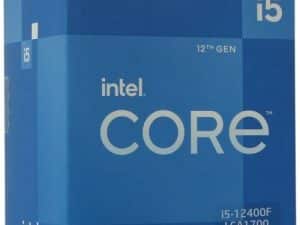 מעבד אינטל דור 12 INTEL I5-12400F BOX+Fan NO GPU 117W LGA1700