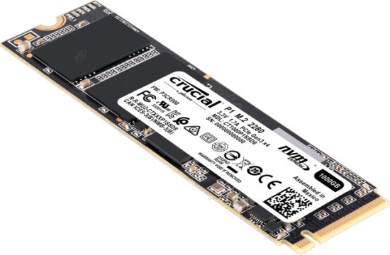 כונן SSD פנימי Crucial NVMe CT1000P1SSD8 1000GB