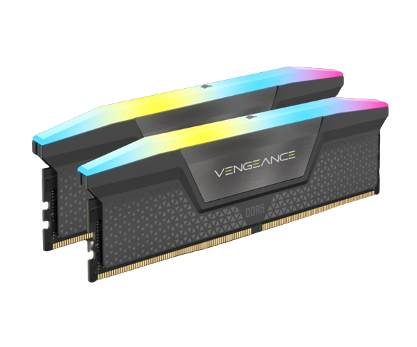 זכרון לנייח Corsair Vengeance RGB Black 16GB 2X8 5200MHz DDR5 C40