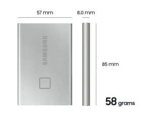 כונן SSD חיצוני Samsung Portable SSD T7 MU-PC2TOS-WW 2TB סמסונג