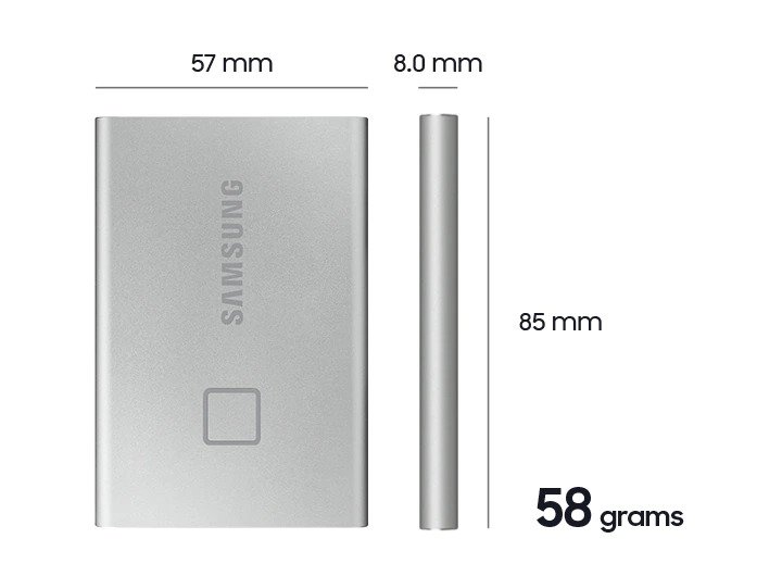 כונן SSD חיצוני Samsung Portable SSD T7 MU-PC2TOS-WW 2TB סמסונג