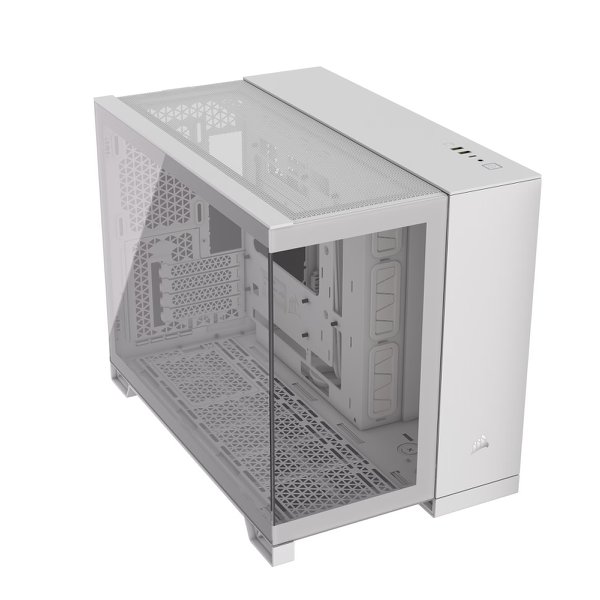 מארז Corsair 2500X Mini-Tower mATX Tempered Glass NO FANS White