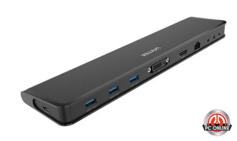 תחנת עגינה Unitek Universal Laptop Docking Station USB3.0 HDMI&DVI/VGA Adapter Y-D001A