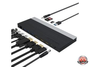 תחנת עגינה Wavlink WL-UMD05 USB-C 4K Triple