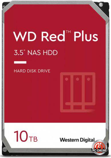 כונן קשיח Western Digital Red Plus NAS 10TB 256MB 7200RPM SATA III WD101EFBX