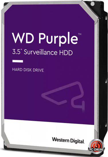 כונן קשיח Western Digital Purple 6TB 128MB SATA III 5640rpm WD62PURZ