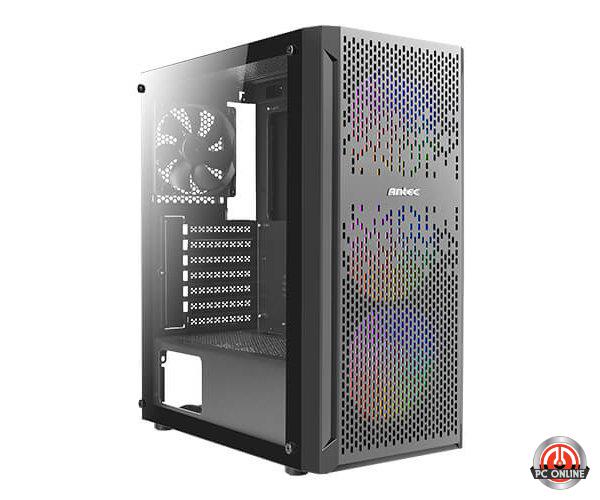 מארז Antec NX290 Mid Tower Tempered glass side 3X12mm RGB FANS