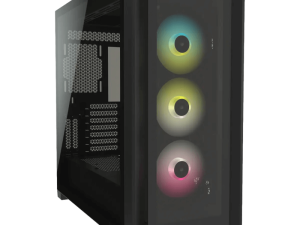 מארז למחשב CORSAIR iCUE 5000X RGB Tempered Glass Mid-Tower ATX Smart Case