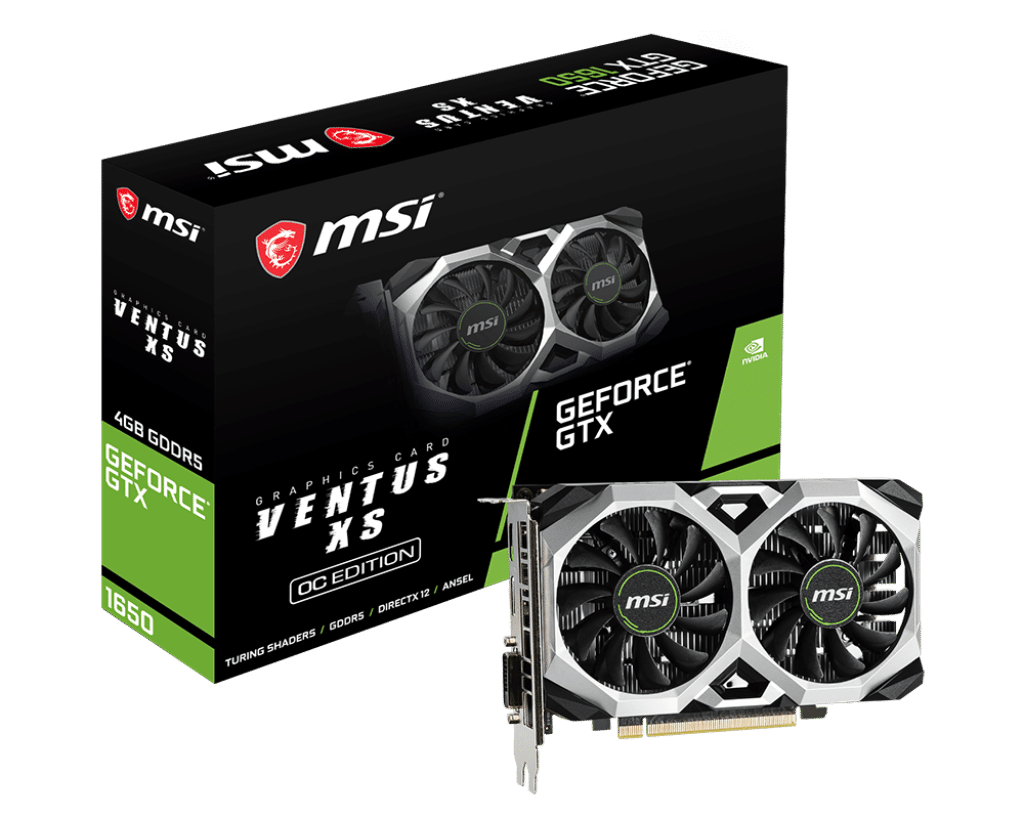 כרטיס מסך MSI GeForce GTX 1650 Ventus XS 4G OC