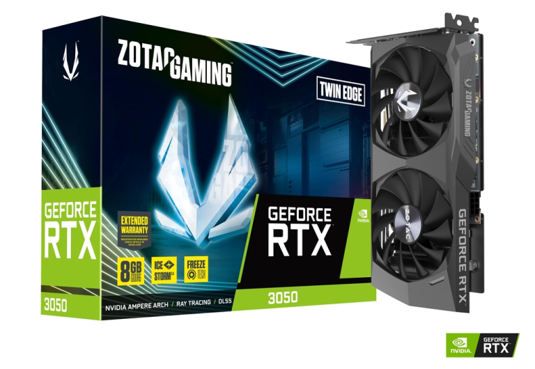 כרטיס מסך Zotac GeForce RTX 3050 ZT-A30500E-10M