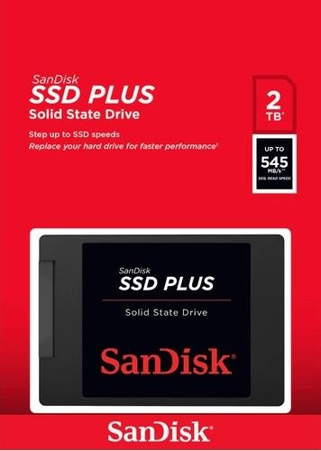 דיסק פנימי SanDisk SSD 2TB 2.5 Sata III Up to 545 Mb/s Read