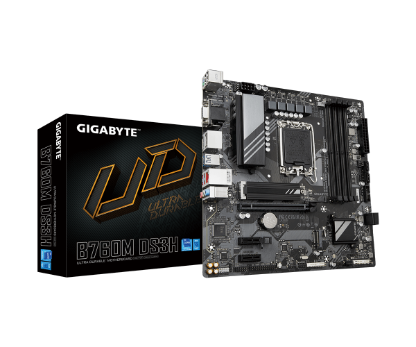 לוח Gigabyte B760M DS3H DDR5 LGA1700 Micro-Atx