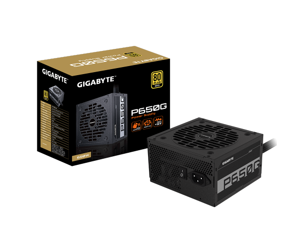 ספק כוח GP-P650G Gigabyte P650G 650W 80 Plus Gold 120mm silent fan