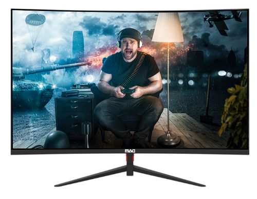 מסך מחשב Mag C27S180Y Full HD קעור רמוקלים 180HZ חיבורי HDMI / DP 1MS