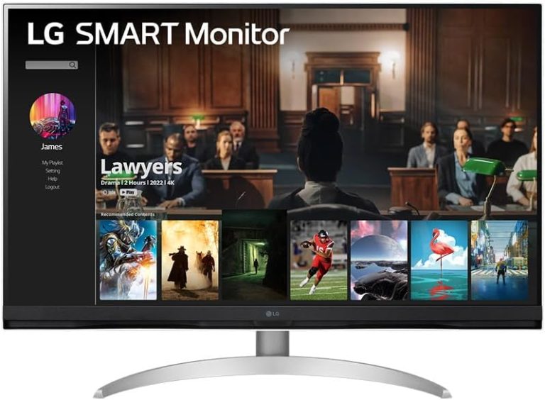 מסך מחשב LG 32" 4K MyView Smart Monitor with webOS 32SQ700S