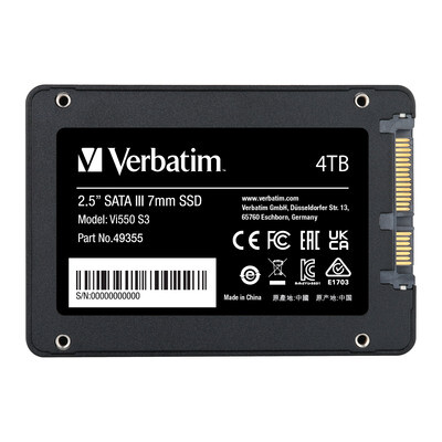 כונן קשיח SSD פנימי VERBATIM Vi550 S3 2.5" 4TB