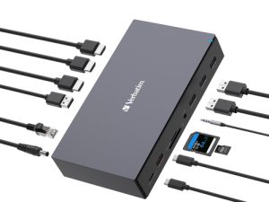 תחנת עגינה Verbatim USB-C Pro Docking Station 17 Port 32172