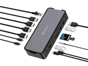 תחנת עגינה Verbatim USB-C Pro Docking Station 15 Ports 32171