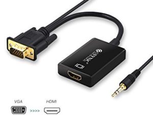 מתאם VGA to HDMI Converter With Audio USB-power