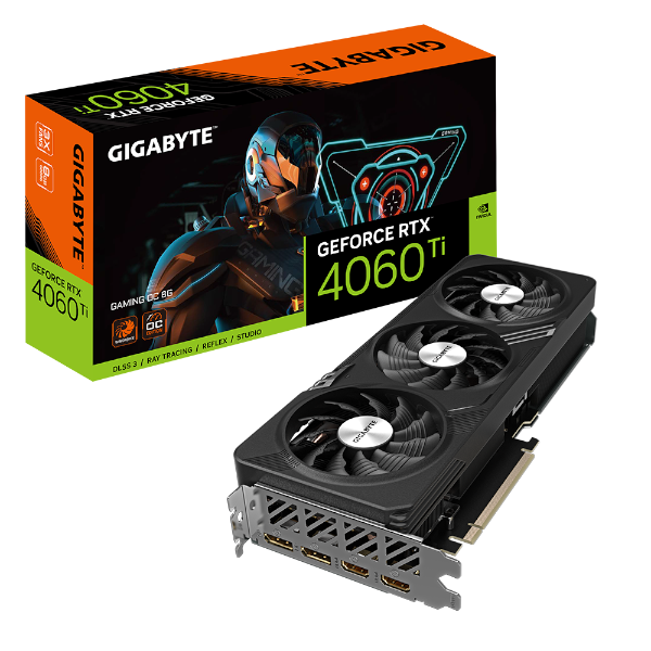 כרטיס מסך Gigabyte 4060 Ti Gaming OC 8GB 1XHDMI 3XDP