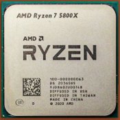 מעבד AMD Ryzen R7 5800X TRAY Cores 8 Threads 16 Up to 4.7Ghz