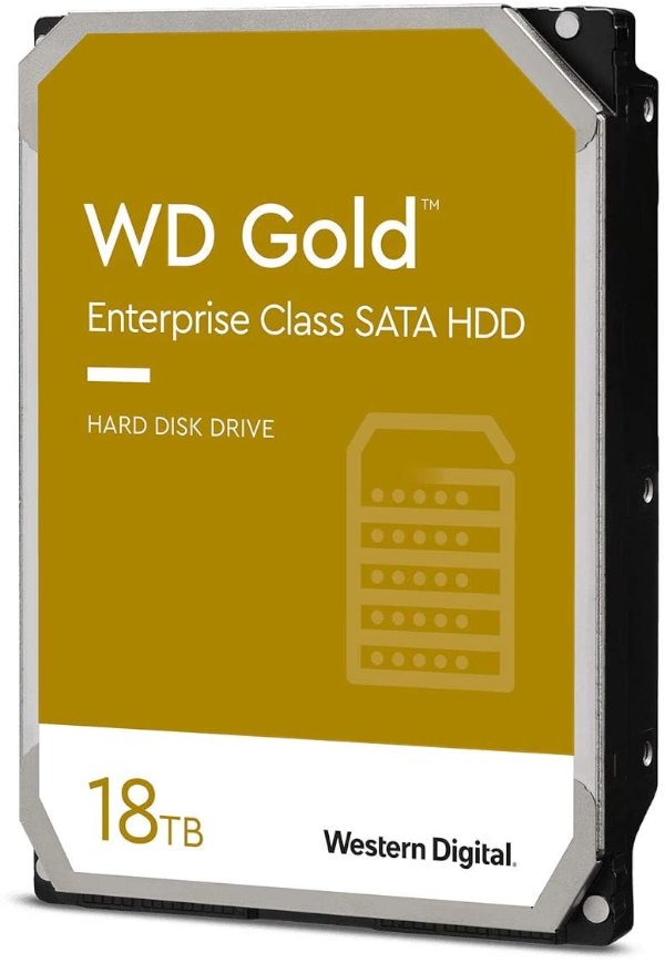 דיסק קשיח פנימי לנייח WD GOLD 18TB 512MB 7200rpm 3.5 SATA3 6GB/PS