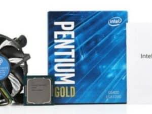 מעבד דור 10 Intel Pentium GOLD G6400 BOX LGA1200 2CRS 4Thrd 4GHZ