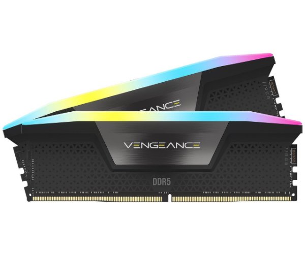 ז.לנייח Corsair Vengeance RGB DDR5 32GB 2X16 6200MHZ C36 kit BLK