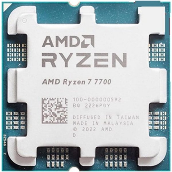 מעבד AMD Ryzen 7 7700 Tray Gaming Processor PCIE 5.0 AM5 105W TDP