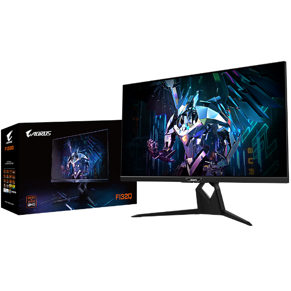 מסך גיימינג AORUS FI32Q 2k SS IPS 165HZ-170Hz OC 1MS kvm 8BIT HDR