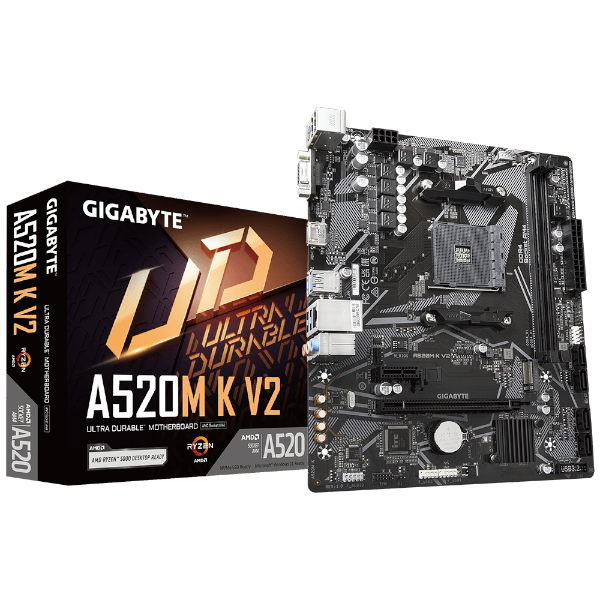 לוח אם Gigabyte AMD A520 K V2 rev 1.1 DDR4 For AM4