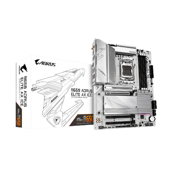 לוח Gigabyte B650 A ELITE AX ICE ATX AM5 WIFI BT PCIE5.0 White