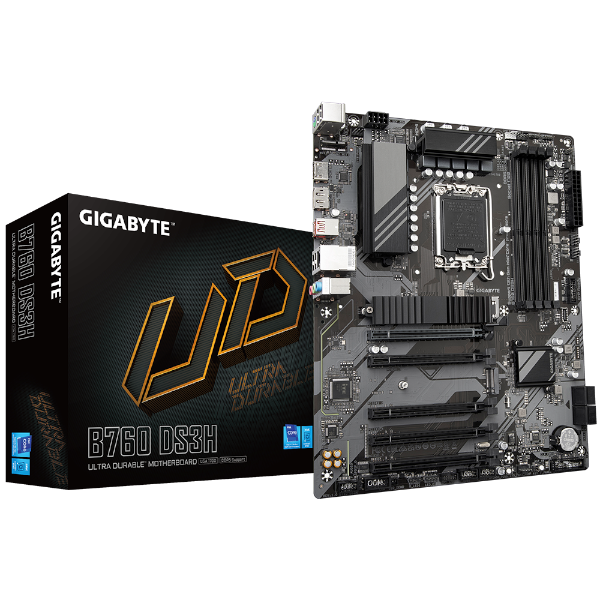 לוח אם אינטל Gigabyte B760 DS3H DDR5 ATX DP HDMI LGA1700