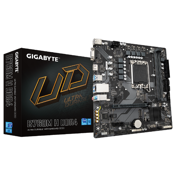 לוח למעבדי אינטל Gigabyte B760M H DDR4 Micro Atx LGA1700