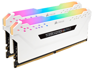 זכרון קיט לנייח CORSAIR 2X8 16GB DDR4 3200MHz RGB PRO White