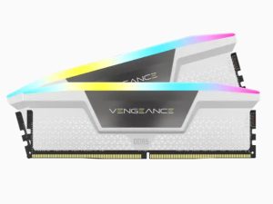 זכרון לנייח CORSAIR Vengeance RGB 32GB 2x16GB DDR5 5600 C40 White