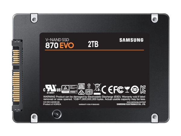 דיסק פנימי Samsung SSD 870 EVO 2TB SATA III 2.5