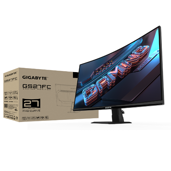 מסך גיימינג קעור Gigabyte GS27FC FHD VA 1MS HDR Ready 180Hz