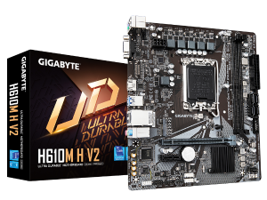 לוח לאינטל דור 12-14 Gigabyte H610M H V2 DDR5 VGA HDMI