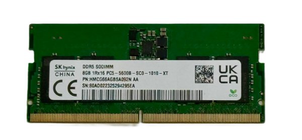 SK-Hynix 8GB DDR5 5600MHz SODIMM PC5-5600B-SC0 1Rx16 1.1V SO-DIMM