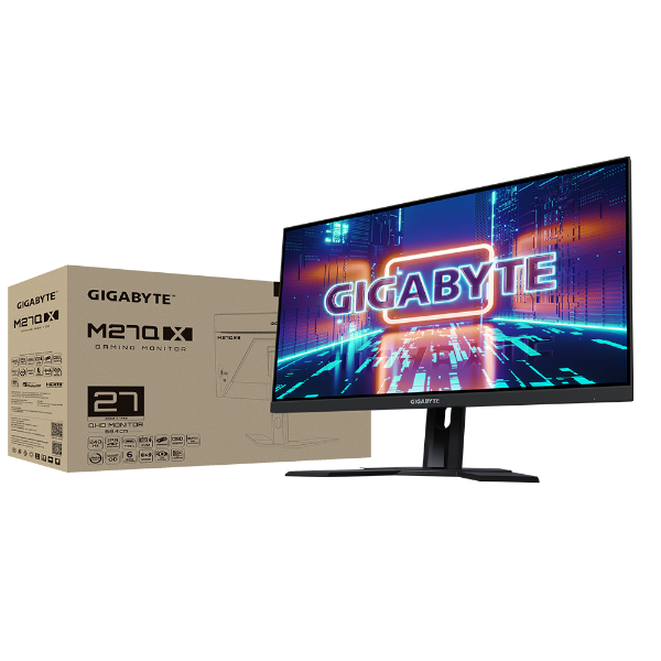 מסך Gigabyte M27Q X 27 2K 1Ms SS IPS 240HZ KVM HDR400 SPEAKERS