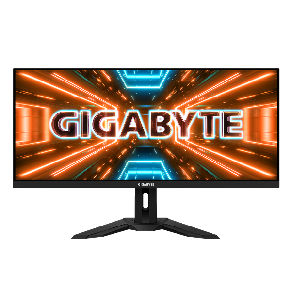 מסך Gigabyte M34WQ 144HZ UWQHD 1MS HDR400 IPS KVM 21:9 SPK BLACK