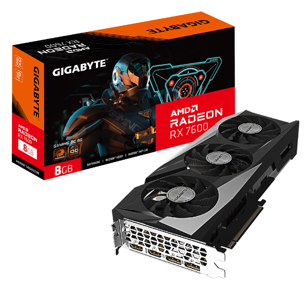 כרטיס מסך Gigabyte RADEON RX 7600 Gaming OC 8GB