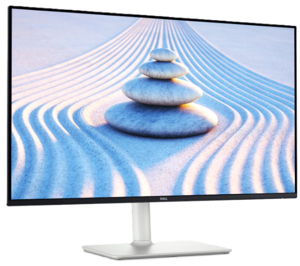 מסך מחשב שטוח לבן Dell 27 FHD IPS 100Hz 4ms Speakers Tilt Pivot