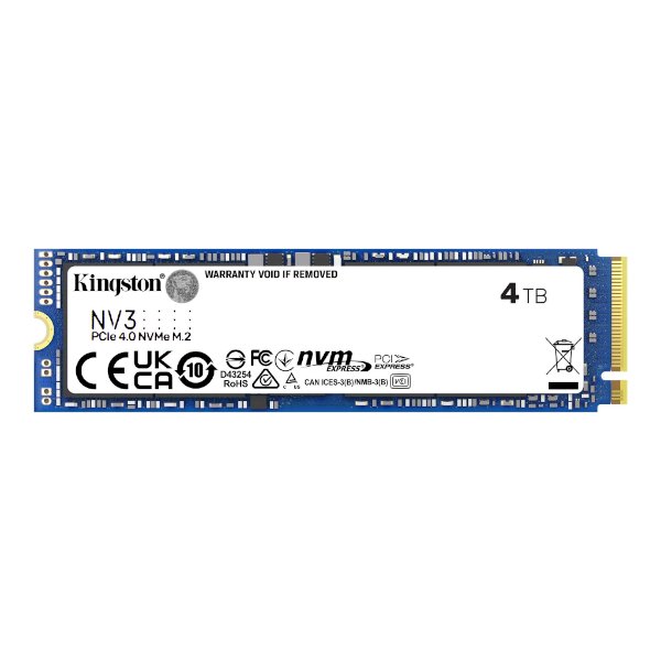 דיסק פנימי Kingston NV3 4TB NVME GEN 4.0 M.2 2280 6000/5000Mb/s