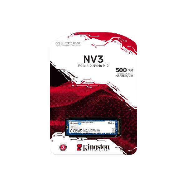 דיסק פנימי Kingston NV3 500GB NVME GEN 4.0 M.2 2280 5000/3000Mb/s