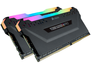 ז. לנייח Corsair 32GB 2X16 DDR4 3600MHZ CL18 Vengeance RGB
