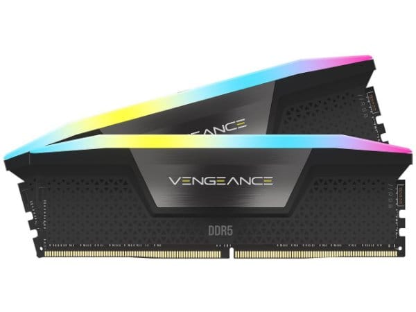 ז.לנייח Corsair Vengeance RGB DDR5 32GB 2X16 6200MHZ C36 kit BLK